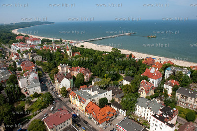 Sopot z lotu ptaka. 28.06.2009 fot. Kacper Kowalski...