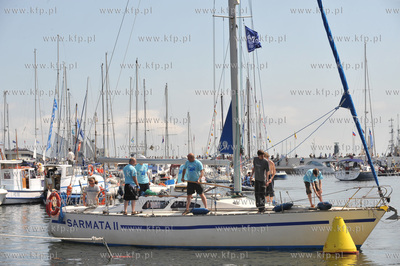 Gdynia marina. Nz. jachy Sarmata II 05.07.2009 fot....