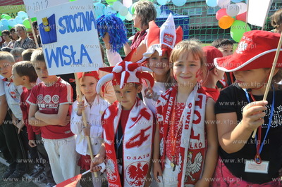 Gdansk. Przymorze. Otwarcie boiska wybudowanego w ramach...