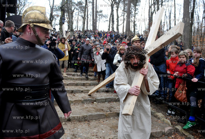 Wejherowo. Droga Krzyzowa. Inscenizacja Meki Panskiej...
