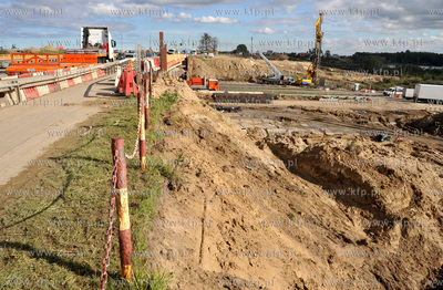 Budowa wezla drogowego Karczemki i trasy WZ w Gdansku...