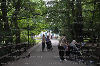 Gdansk Oliwa. Mostek w Parku Oliwskim. 13.08.2011 Fot....