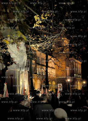 Sopockie obchody Dnia Niepodleglosci. Po mszy w garnizonowym...