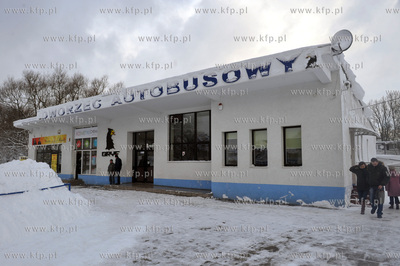 Kartuzy. Dworzec autobusowy. 7.12.2013 Fot.  Konrad...