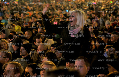 Sylwester POLSATEM na skwerze Kosciuszki w Gdyni. 31.12.2013...