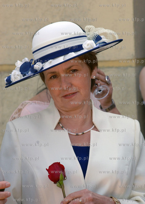 Imieniny u Danuty i Lecha Walesy. Nz. Danuta Walesowa.18.06.2005...
