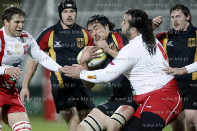 Gdansk. Stadion przy ul. Traugutta. Mecz rugby dywizji...