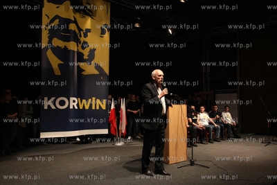 Spotkanie z kandydatem na prezydenta RP Januszem Korwin...