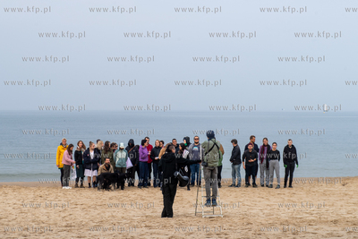 Happening międzynarodowej grupy aktywistów klimatycznych...