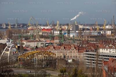 Panorama Gdańska, widok z Góry Gradowej. 24.03.2019...