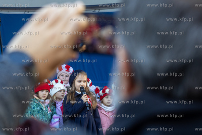 Święto Niepodległości w Sopocie.  Nz. Wspólne...