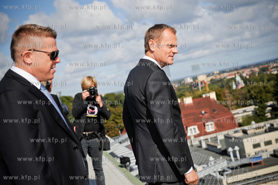 Gdansk. Uroczystosc zakonczenia budowy Centrum Medycyny...