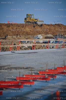 Gdansk. Budowa wezla drogowego Karczemki i trasy WZ....