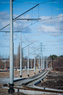 Gdansk. Budowa ulic i torowisk na ul Hallera i Uczniowskiej,...
