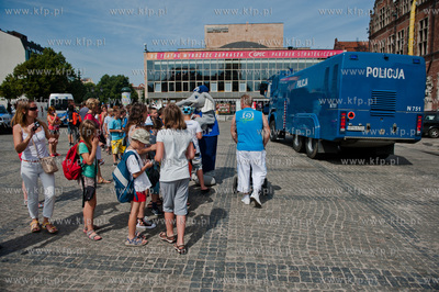 Gdansk. Targ Weglowy. Festyn Policyjny zorganizowany...