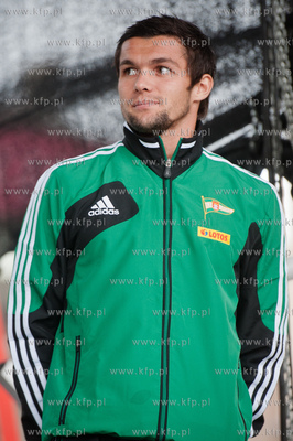 Gdansk. Scena na Targu Weglowym. Prezentacja druzyny...