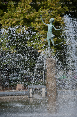 Gdansk. Wrzeszcz. Fontanna przy Placu Generala Jozefa...