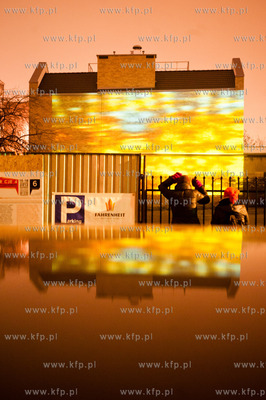 Gdansk. Sciana budynku przy ul. Czopowej. Festiwal...