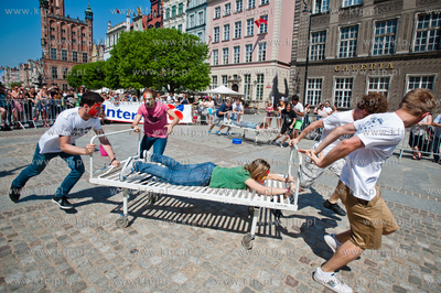 Gdansk. Dlugi Targ. Neptunalia. Wyscigi lozek szpitalnych.
18.05.2013
fot....