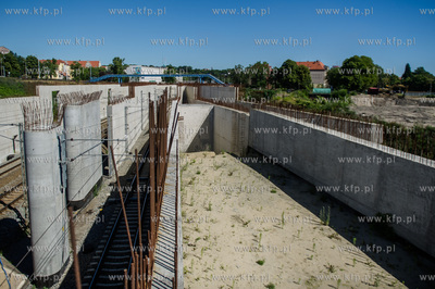 Gdansk. Teren budowy kompleksu handlowo-uslugowego...