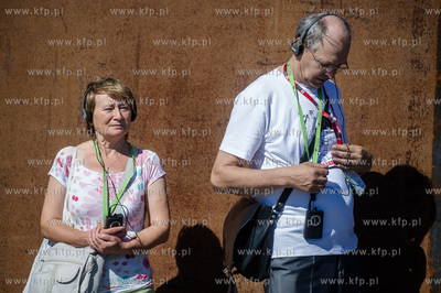 Gdansk. Swieto Historycznej sali BHP, znajdujacej sie...