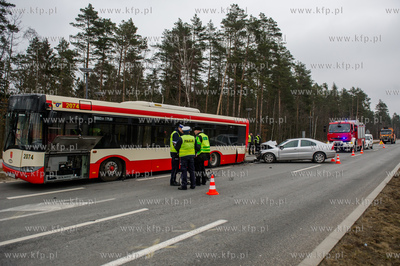 Gdansk. Wypadek drogowy na ulicy Slowackiego w poblizu...