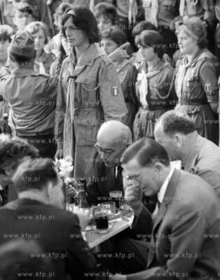 Wladyslaw Gomulka - I sekretarz KC PZPR podczas wizyty...