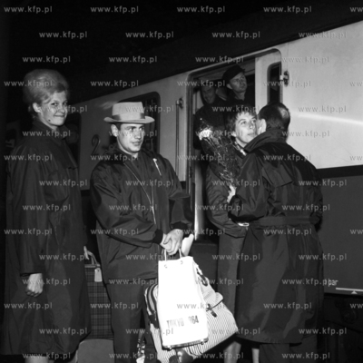 Powitanie na dworcu Gdańsk Główny powracających...