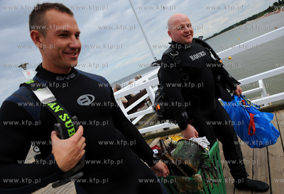 Gdansk. Brzezno. Miedzynarodowa Akcja Sprzatania Baltyku...