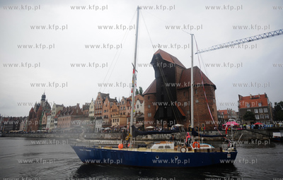 Gdansk. Marina - przystan jachtowa na Motlawie. Przywitanie...