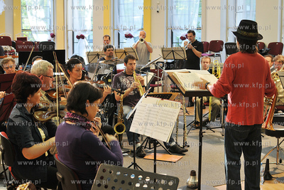 Sopot. Sala Kameralna w Operze Lesnej. Proby przed...