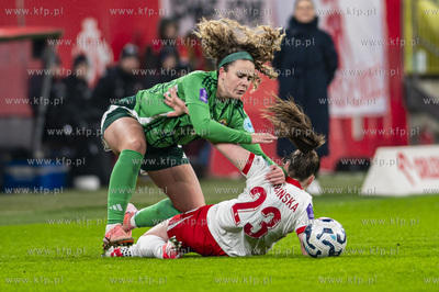 Mecz kobiecej reprezentacji Polski w piłce nożnej...