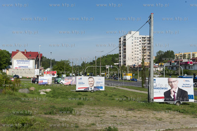 Gdynia Wielki Kack, ul. Chwaszczyńska. Billboardy...