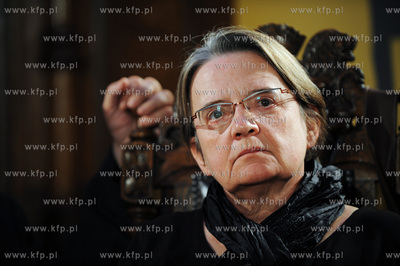 Gdansk, Dwor Artusa. "Debata o wolnosci tworzenia."...