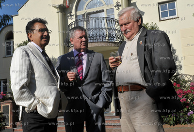 Imieniny Lecha  Walesy w jego domu na ul. Polanki w...