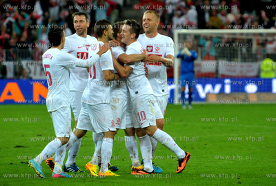 Gdansk. PGE Arena. Mecz towarzyski Polska- Dania. ...