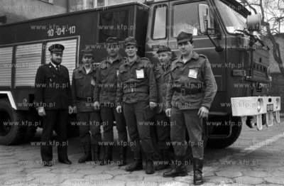 Strazacy w Kościerzynie na Kaszubach. 1991  koscierzyna_1991...