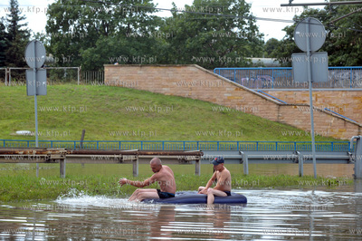 Gdańsk Wrzeszcz  po intensywnych opadach deszczu....