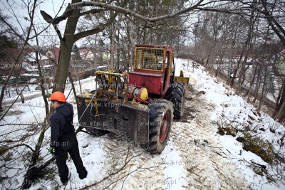 Wycinka drzew pod budowe trasy Pomorskiejpomorks Kolei...