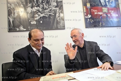 Gdansk. Europejskie Centrum Solidarnosci. Dziennikarz...