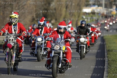 Gdansk. XIII edycja parady Mikolaje na Motocyklach....