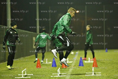Boisko treningowe przy ul. Traugutta w Gdańsku. Trening...