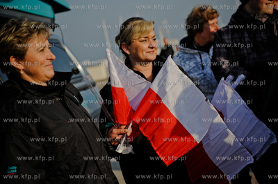 Sopot. Plac przed wejsciem na molo. Tydzien Flagi z...