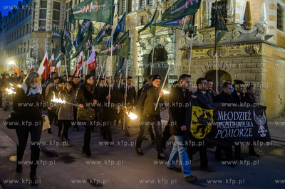Gdansk. Marsz przeciwko lewackim ideologiom organizowany...
