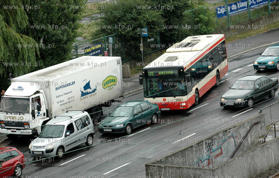 Gdansk Podwale Przedmiejskie. Nz. Autobus linii 176...
