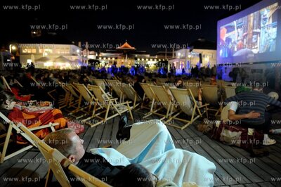 Sopot. Molo. Inauguracja Orange Kino Letnie. Pierwszym...