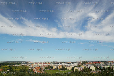 Gdańsk, Ujeścisko. Widok na Ujeścisko z wieży widokonej...
