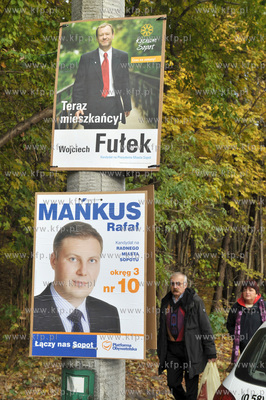 Ruszyla kampania samorzadowa. Na ulicach Sopotu pojawily...
