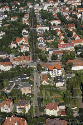 Gdansk Oliwa z lotu ptaka. Okolice skrzyzowania ul.Polanki,...