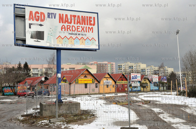 Gdansk Zaspa. Okolice ul. Zwirki i Wigury. 8.02.2013...